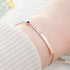 Personalised Birth Flower Swarovski Crystal Rose Gold Bracelet PER5614