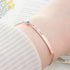 Personalised Birth Flower Swarovski Crystal Rose Gold Bracelet PER5615