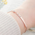 Personalised Birth Flower Swarovski Crystal Rose Gold Bracelet PER5616
