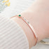 Personalised Birth Flower Swarovski Crystal Rose Gold Bracelet PER5617