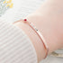 Personalised Birth Flower Swarovski Crystal Rose Gold Bracelet PER5619