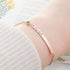 Personalised Birth Flower Swarovski Crystal Rose Gold Bracelet PER5620