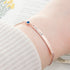 Personalised Birth Flower Swarovski Crystal Rose Gold Bracelet PER5621