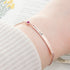 Personalised Birth Flower Swarovski Crystal Rose Gold Bracelet PER5622
