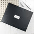 Personalised Black Leather Visitors Book PER3072-LRG