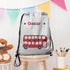 Personalised Boy's Silver Waterproof Swim Bag TM285