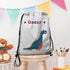 Personalised Boy's Silver Waterproof Swim Bag TM287