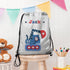 Personalised Boy's Silver Waterproof Swim Bag TM290