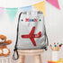 Personalised Boy's Silver Waterproof Swim Bag TM293