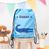 Personalised Boy's Sky Blue Waterproof Swim Bag TM279