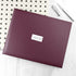 Personalised Burgundy Leather Visitors Book PER3073-LRG