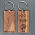 Personalised Can See the Wood for the Trees Keyring