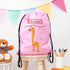 Personalised Children's Giraffe Waterproof Swim Bag TM415