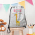 Personalised Children's Giraffe Waterproof Swim Bag TM417
