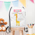Personalised Children's Giraffe Waterproof Swim Bag TM418