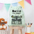 Personalised Children's Raccoon Cotton Nursery Bag TM491