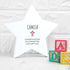 Personalised Christening Star Keepsake PER3289-PNK