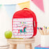 Personalised Circus Themed Red Lunch Bag TM394