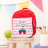 Personalised Circus Themed Red Lunch Bag TM395