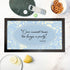 Personalised Classic Floral Quote Bar Mat PER5544