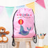 Personalised Classic Pink Circus Waterproof Swim Bag TM324