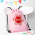 Personalised Classic Pink Flower Waterproof Swim Bag TM310