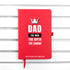 Personalised Dad The Legend A5 Notebook PER3377-RED