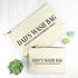 Personalised Daddy & Me Cream Wash Bags PER2801-ONE