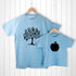 Personalised Daddy and Me Apple Blue T-Shirts PER2900-X56
