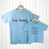 Personalised Daddy and Me Cuties Blue T-Shirts PER2904-X67