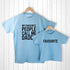 Personalised Daddy and Me Favourite People Blue T-Shirts PER2905-M56