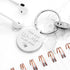 Personalised Day We Met Keyring PER4086-SIL
