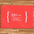 Personalised Definition Glass Chopping Board PER509-RED