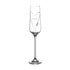 Personalised Hearts Champagne Flute with Swarovski Crystals