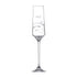 Personalised Spiral Champagne Flute with Swarovski Crystals