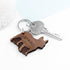 Personalised Dog Breed Wooden Keyring PER3363-BUL