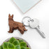 Personalised Dog Breed Wooden Keyring PER3363-GER