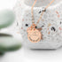 Personalised Dual Hearts Polished Heart & Disc Necklace PER4304-RGL