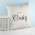Personalised Elegant Script Cushion Cover