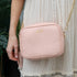 Personalised Elie Beaumont Pink Bag with Gold Chain Strap