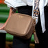 Personalised Elie Beaumont Taupe Bag with Leopard Strap