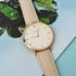Modern - Vintage Personalised Leather Watch in Stone PER2473-SER