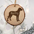 Personalised Engraved Dog Silhouette Christmas Tree Decoration PER2432-DAL