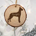 Personalised Engraved Dog Silhouette Christmas Tree Decoration PER2432-DAN