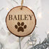Personalised Engraved Family Dog Christmas Tree Decoration PER2430-SER