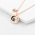 Personalised Fairy Matte Heart & Disc Necklace PER4305-RGL