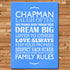Personalised Family Rules Glass Chopping Board PER512-BLU