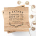 Personalised Father Is Oak Photo Keepsake Box
