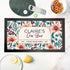 Personalised Floral Gin Bar Mat