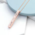Personalised Forever and Always Vertical Bar Necklace PER4309-RGL